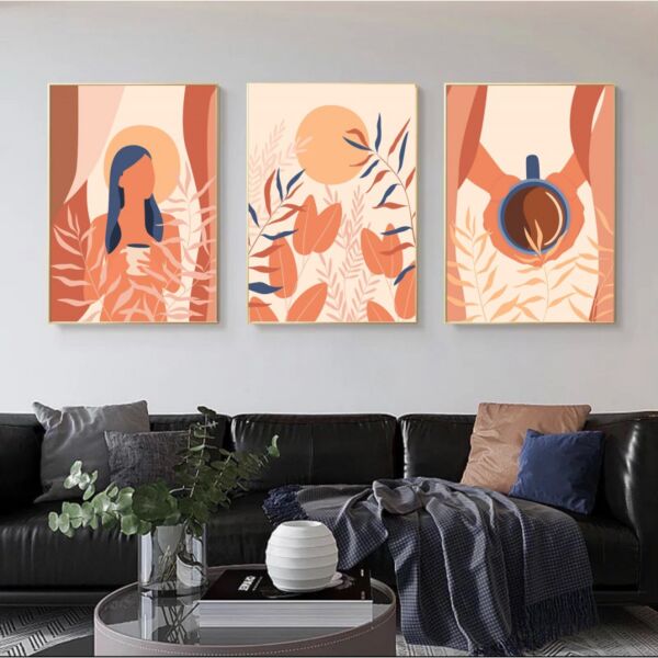 طقم 3 لوحات بوهيمي فاميلي سبيريت