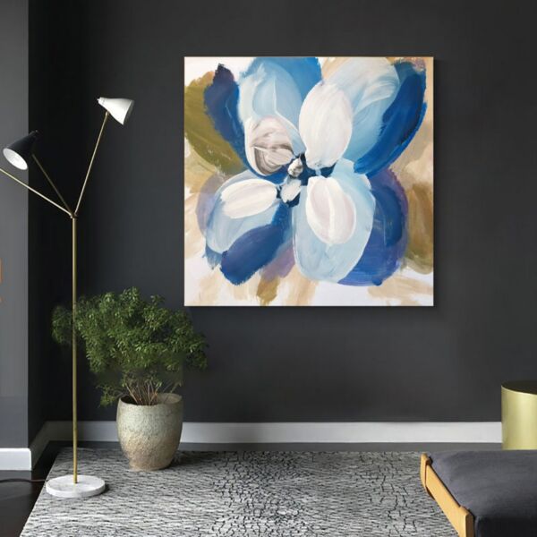 لوحة ورود بأسلوب تجريدي