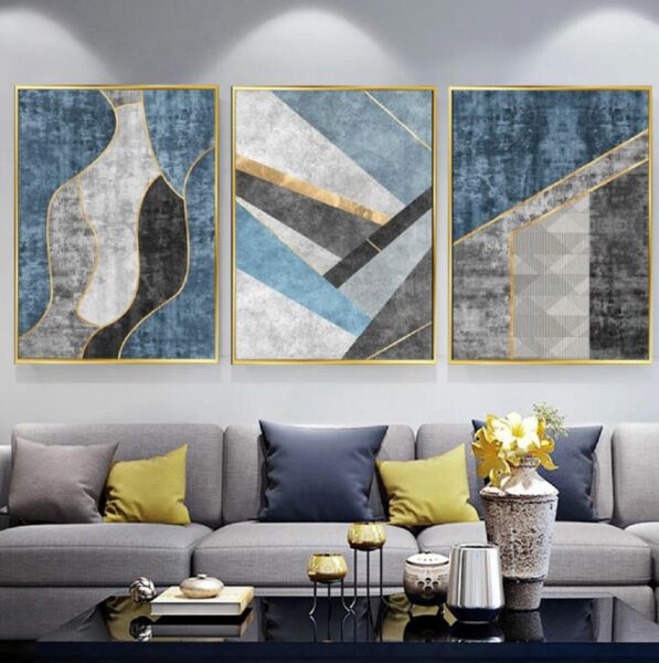 طقم 3 لوحات مودرن تاران أرت