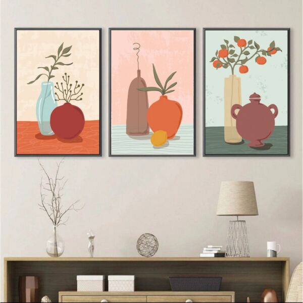 طقم 3 لوحات مودرن لاورا