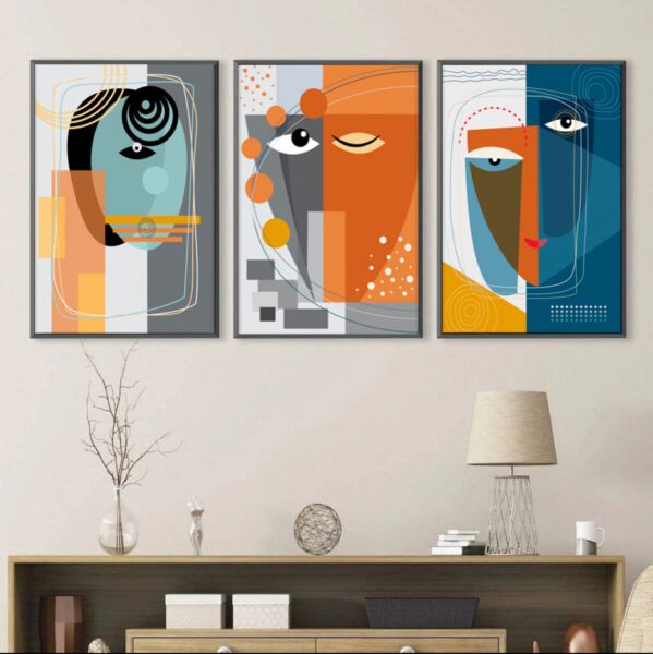 طقم 3 لوحات مودرن بورتو