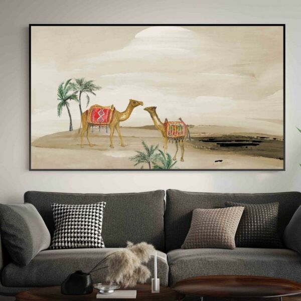 لوحة فنية ابل بفن تجريدي