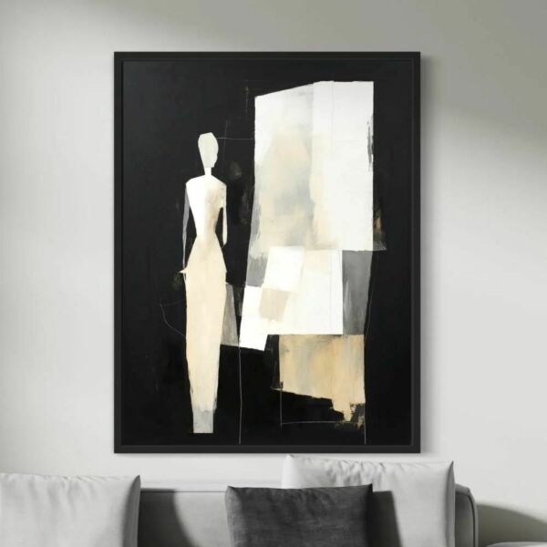لوحة جدارية فنية بتصميم مودرن 100×80 سم