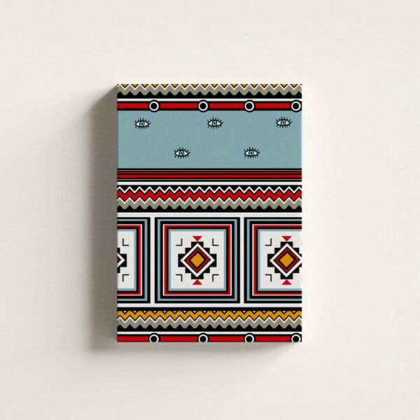 لوحة جدارية كنفاس بطابع تراثي سعودي - مقاس 40x60 سم