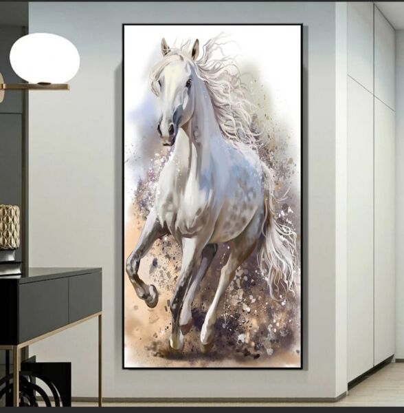 White Horse Wall Art