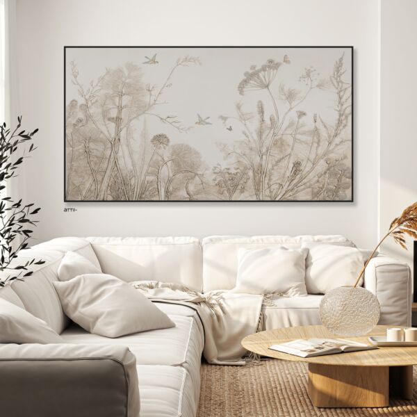 لوحة جدارية فيرا برواز اسود 160x80 سم