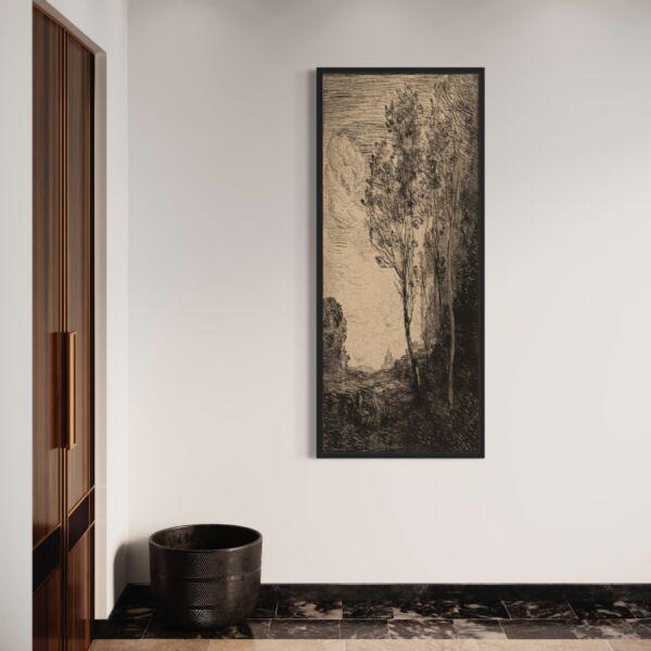 لوحة كانفاس لتغطية طبلون الكهرباء تري