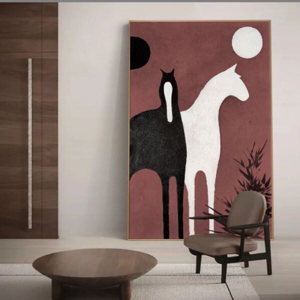 A Wall Art In A Distinctive Abstract Style
