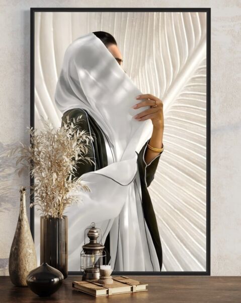 لوحة جدارية فنية هنادي