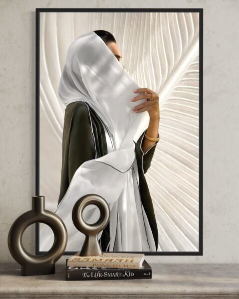 لوحة جدارية فنية هنادي