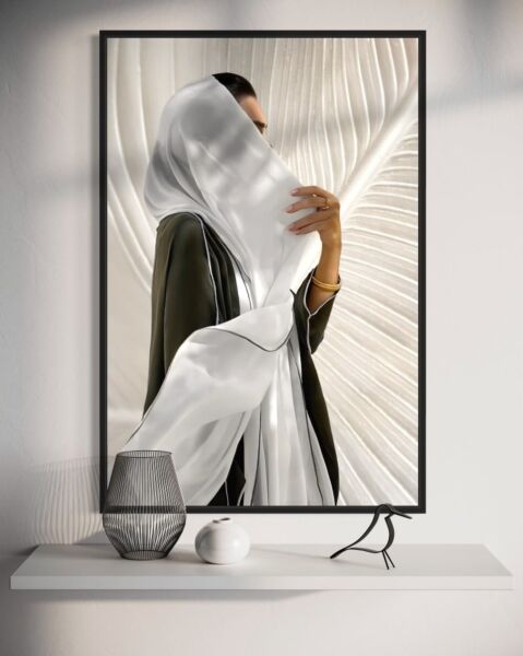 لوحة جدارية فنية هنادي