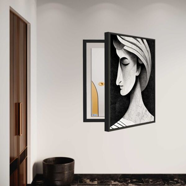 لوحة كانفاس لتغطية طبلون الكهرباء ليدي