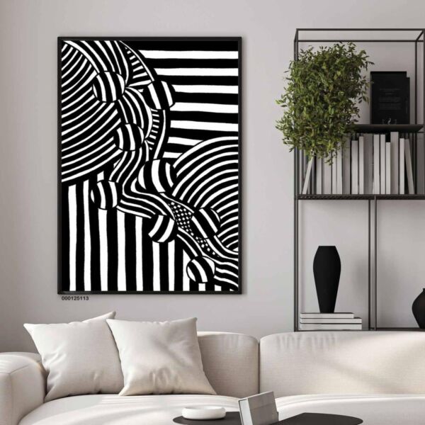 لوحة جدارية فنية توانا 80x120 سم - برواز اسود