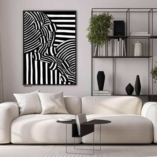 لوحة جدارية فنية توانا 80x120 سم - برواز اسود