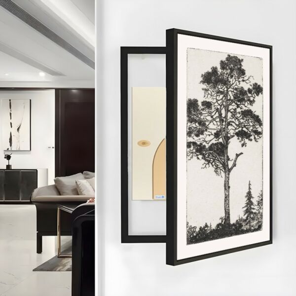 لوحة كانفس شجرة - لتغطية طبلون الكهرباء