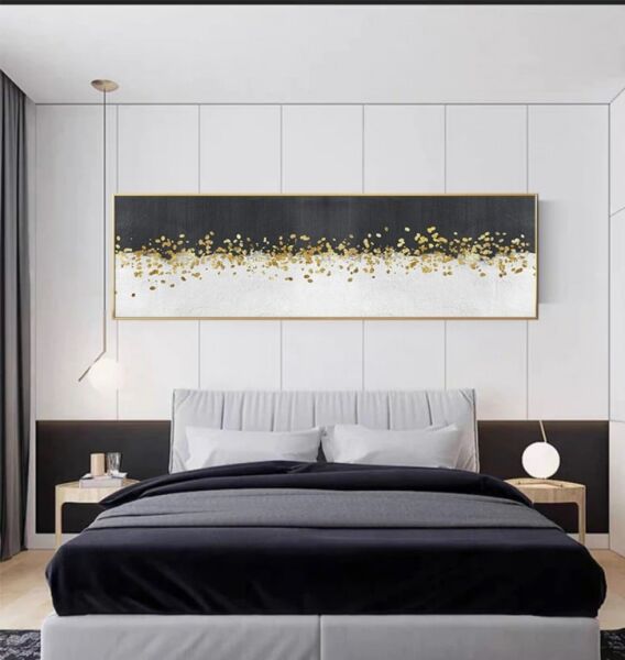 لوحة كانفس تجريدية روند