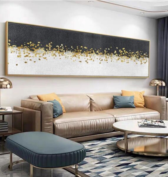 لوحة كانفس تجريدية روند