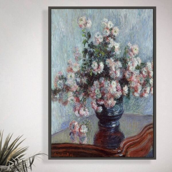 لوحة جدارية - مزهرية زهور - للفنان كلود مونيه