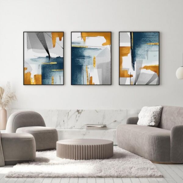 طقم لوحات 3 قطع جدارية سيفدا