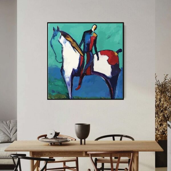 لوحة حصان تجريدي -
