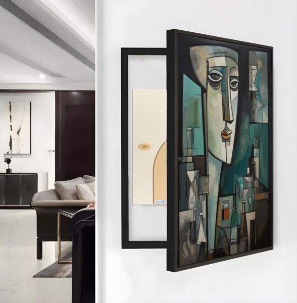 لوحة كانفس كويلي - لتغطية طبلون الكهرباء