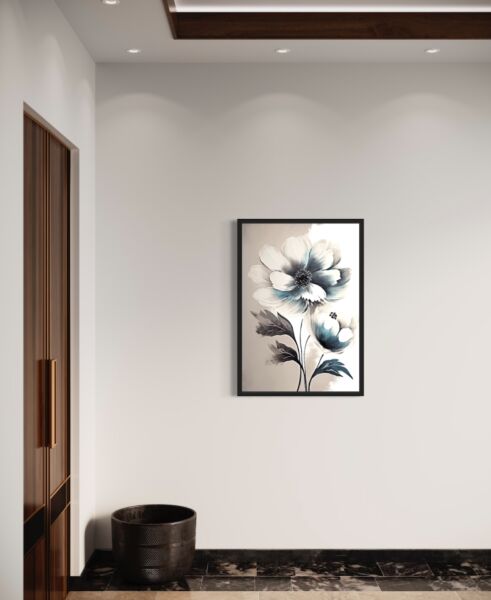 لوحة كانفاس لتغطية طبلون الكهرباء فلورز