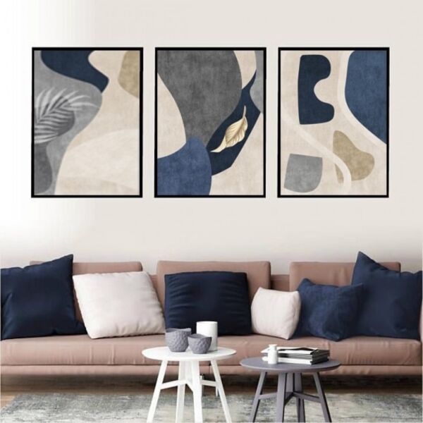 طقم لوحات 3 قطع جدارية ريماسا