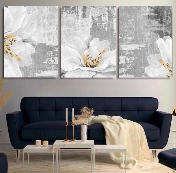 طقم لوحات 3 قطع روز