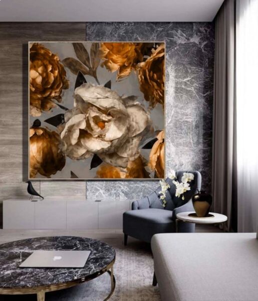 لوحة جدارية ورود إينيغو