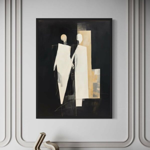 لوحة جدارية فنية سكوز 80x120 سم - برواز اسود