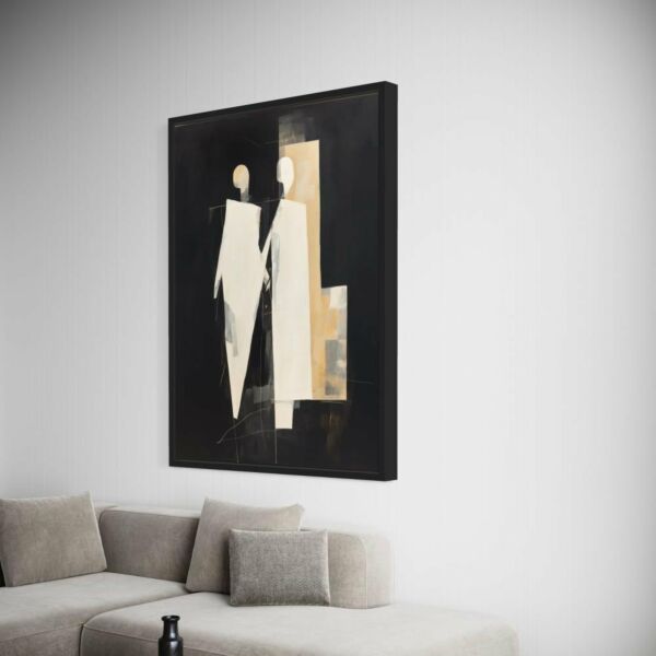 لوحة جدارية فنية سكوز 80x120 سم - برواز اسود