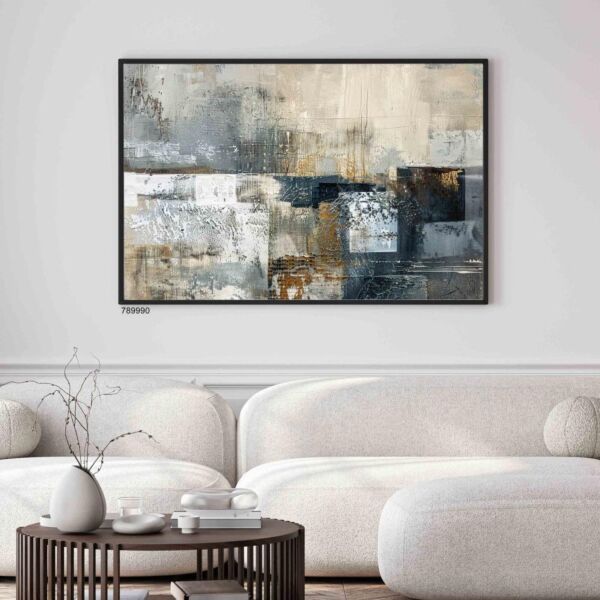 لوحة جدارية فنية مودرن جولدن بتلزا