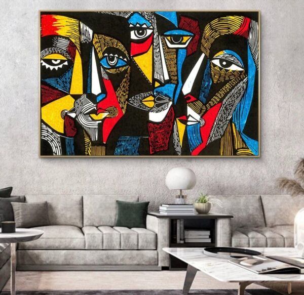 لوحه فنية فن تجريدي ماسال