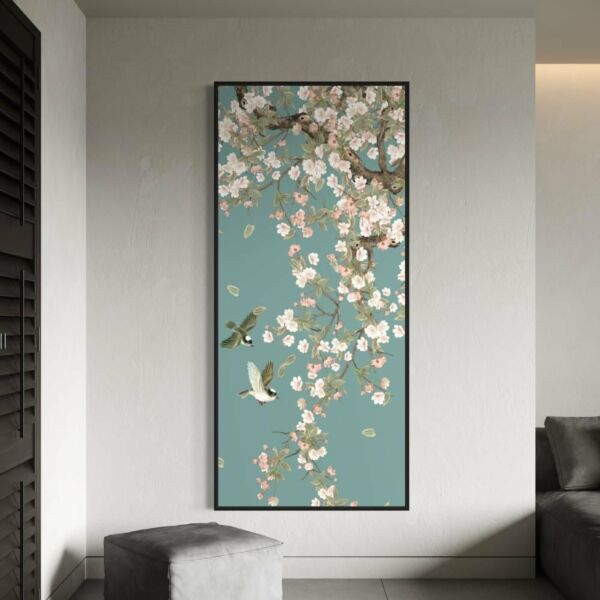 لوحة جدارية فنية سالي 100x200 سم - برواز اسود