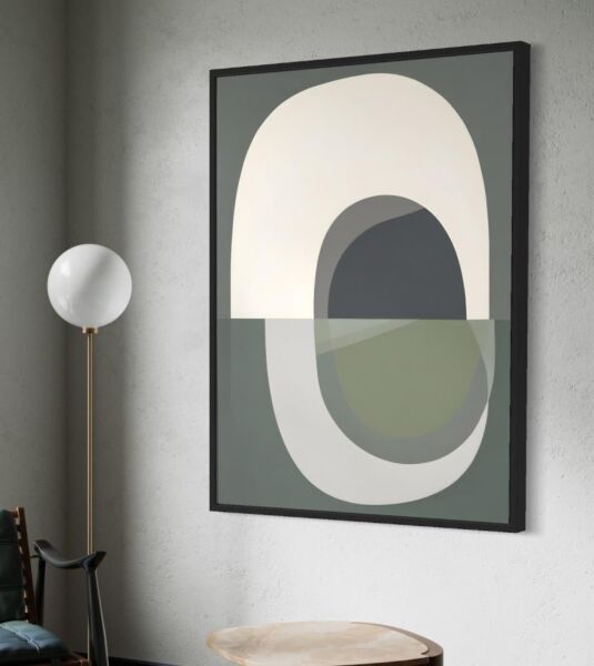 لوحة جدارية فنية مودرن المي - قماش كانفس