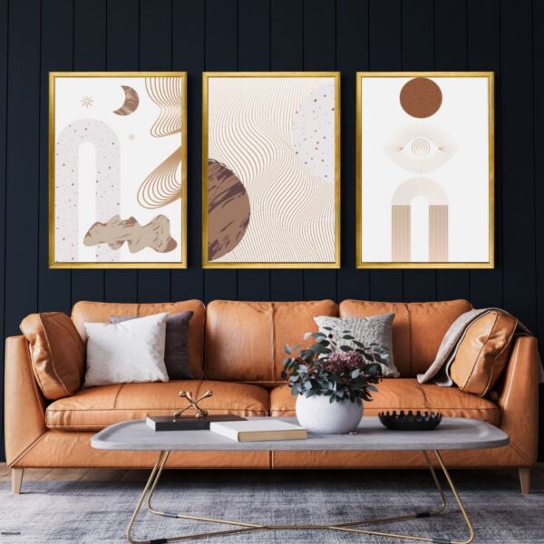 طقم لوحات 3 قطع جدارية بريتا