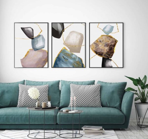 طقم لوحات 3 قطع اشيا