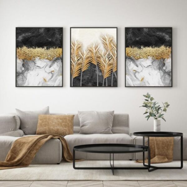 طقم لوحات 3 قطع جدارية ميري