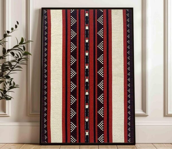 لوحة سدو تراثية نبض الصحراء