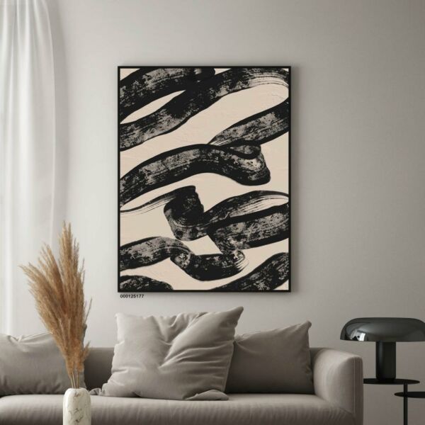 لوحة جدارية فنية يانوج 100x200 سم - برواز اسود