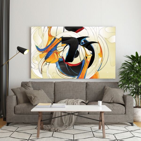 لوحه فنية فن تجريدي دراغون