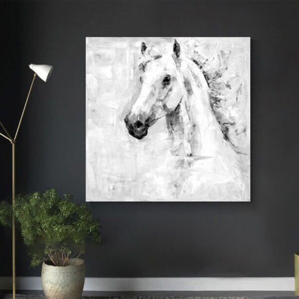لوحة جدارية فنية خيول اصيلة