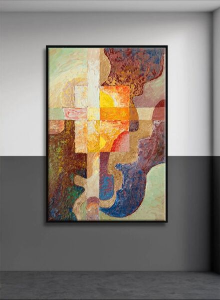 لوحة جدارية تجريدي رايان - للفنان Alex Zuber