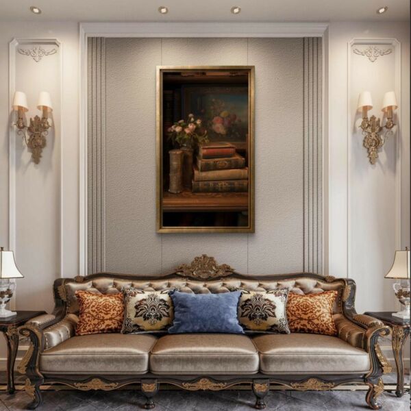 لوحة طباعة بإطار كانفس طريق 70×120سم - متعدد الالوان