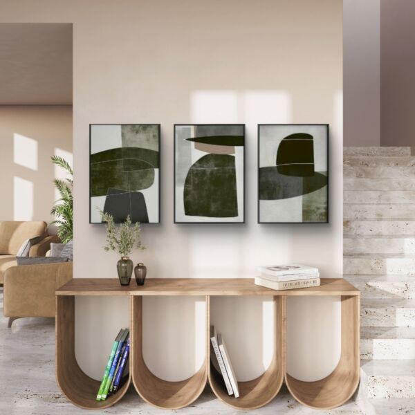 لوحة فنية عمل يدوي شايبز 90×70سم 3 قطع