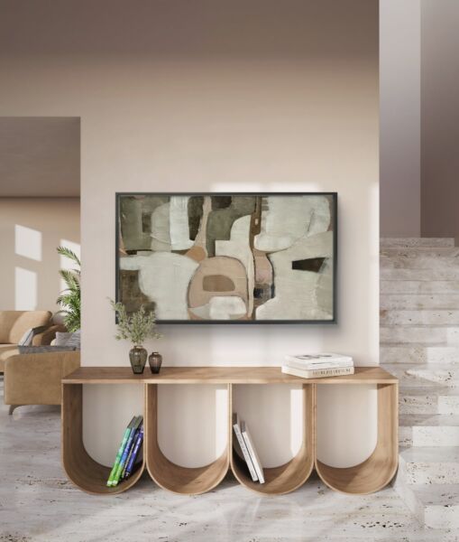 لوحة فنية طباعة كانفس عمل يدوي كايا 70×120