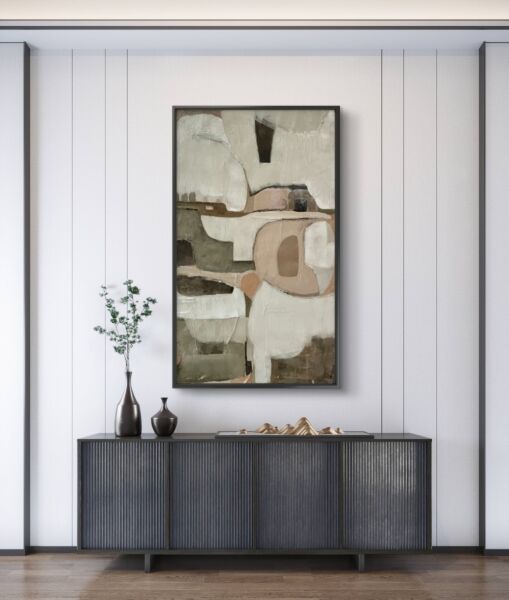 لوحة فنية طباعة كانفس عمل يدوي كايا 70×120