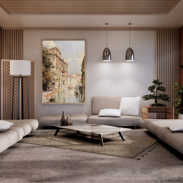 لوحة فنية طباعة كانفس عمل يدوي السا 200×100 