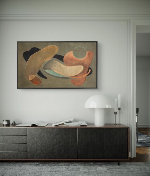 لوحة فنية طباعة كانفس عمل يدوي كريس 70×120