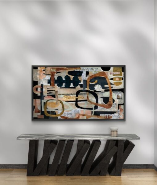 لوحة فنية طباعة كانفس عمل يدوي كايهان 70×120